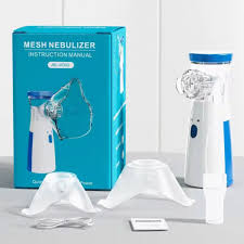 Portable Mesh Nebulizer – USB & Battery Operated Mini Inhaler with Mask for Effective Respiratory Care