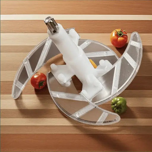 Stainless Steel Manual Food Chopper 2L – Multi Purpose Vegetable Fruit And Nut Cutter With Hand Push Blades