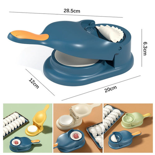 2-in-1 Manual Dumpling Maker & Dough Press Machine | Portable Samosa & Gujiya Mould Tool